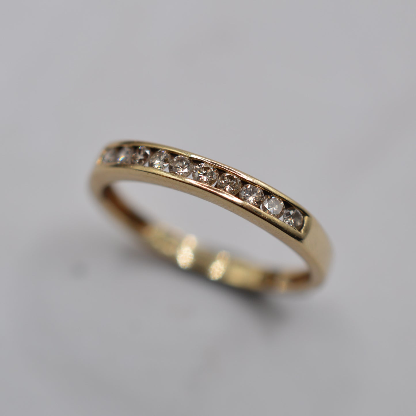 9ct Gold Diamond Half-Eternity Ring
