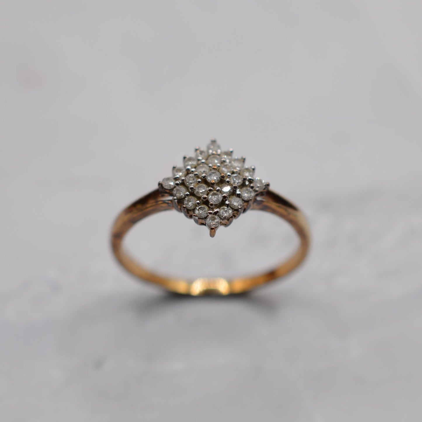 9ct Gold 0.25ct Diamond Cluster Ring