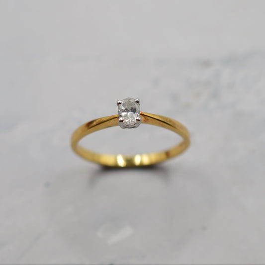 18ct Gold Diamond Solitaire Ring