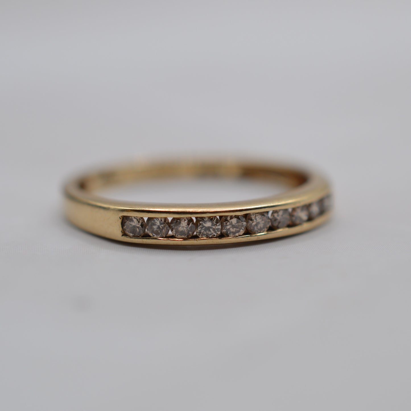 9ct Gold Diamond Half-Eternity Ring