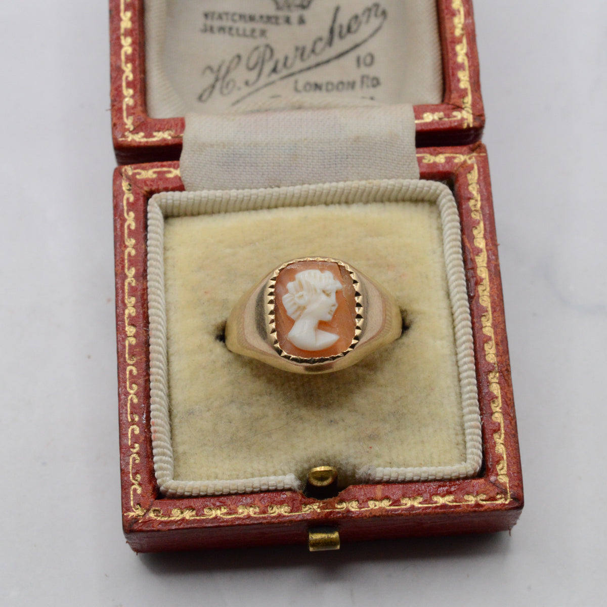 1970s Vintage 9ct Gold Cameo Ring