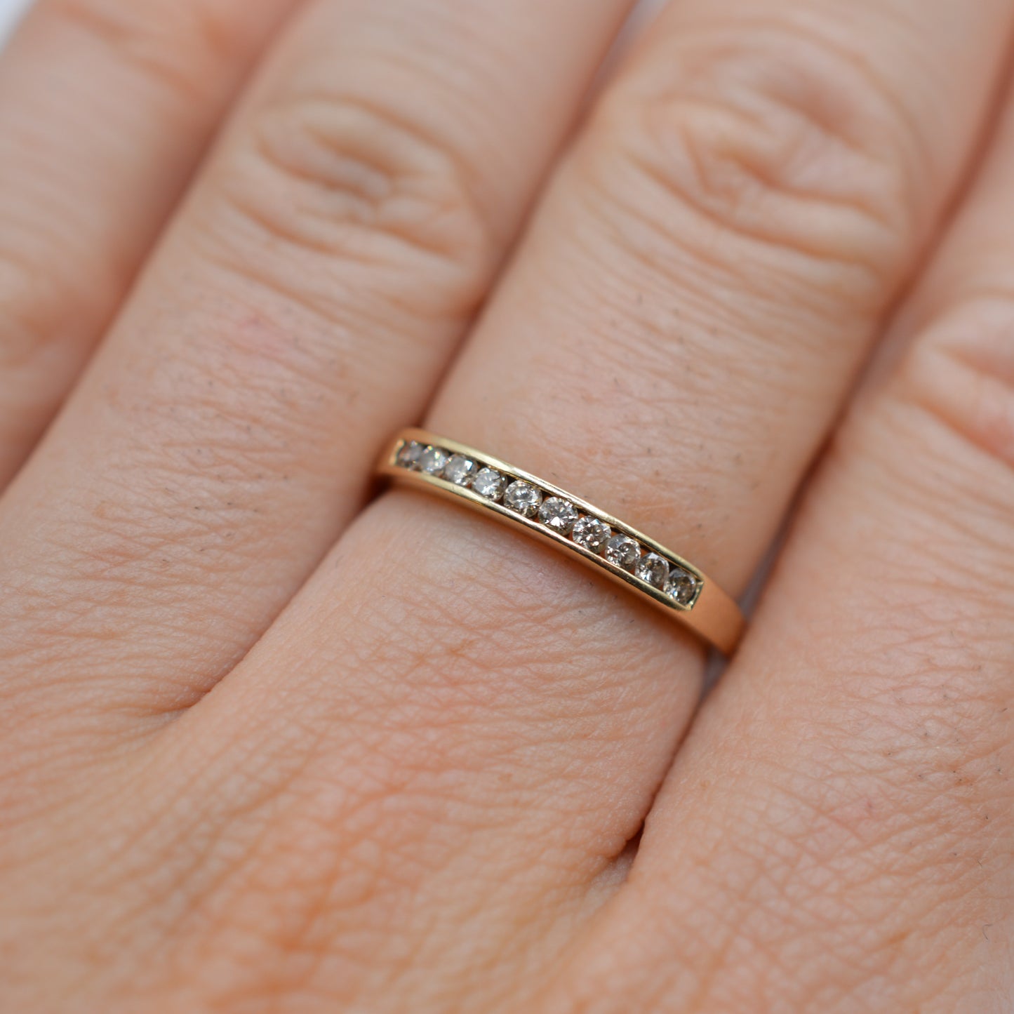 9ct Gold Diamond Half-Eternity Ring