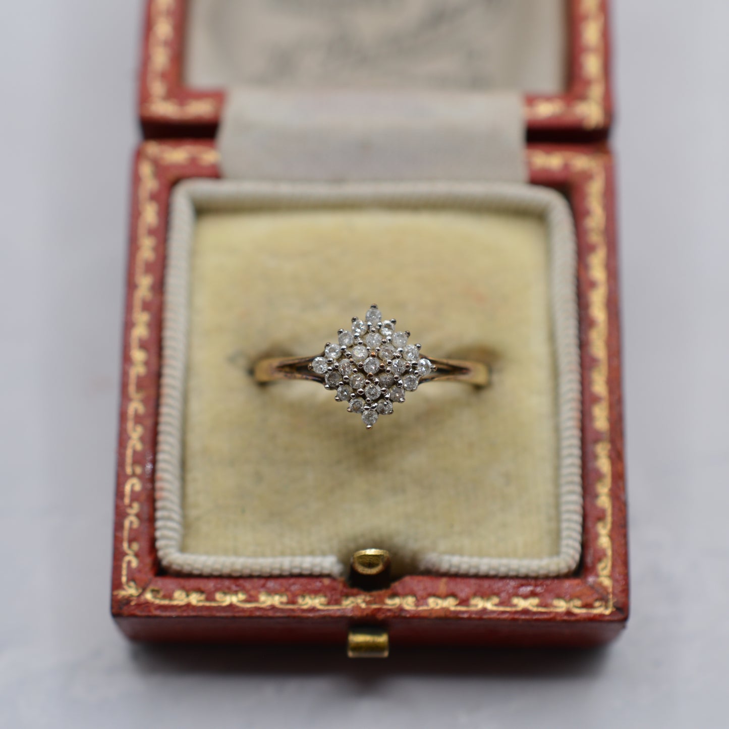 9ct Gold 0.25ct Diamond Cluster Ring