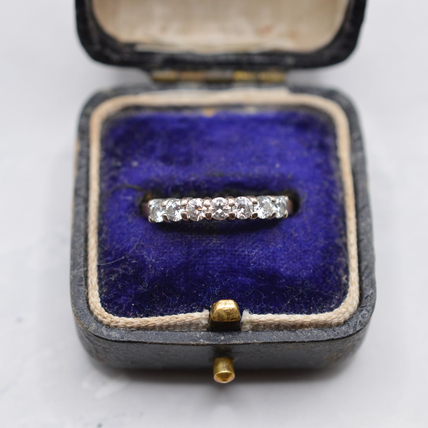 1990s 18ct Gold Diamond Seven-Stone Half-Eternity Ring
