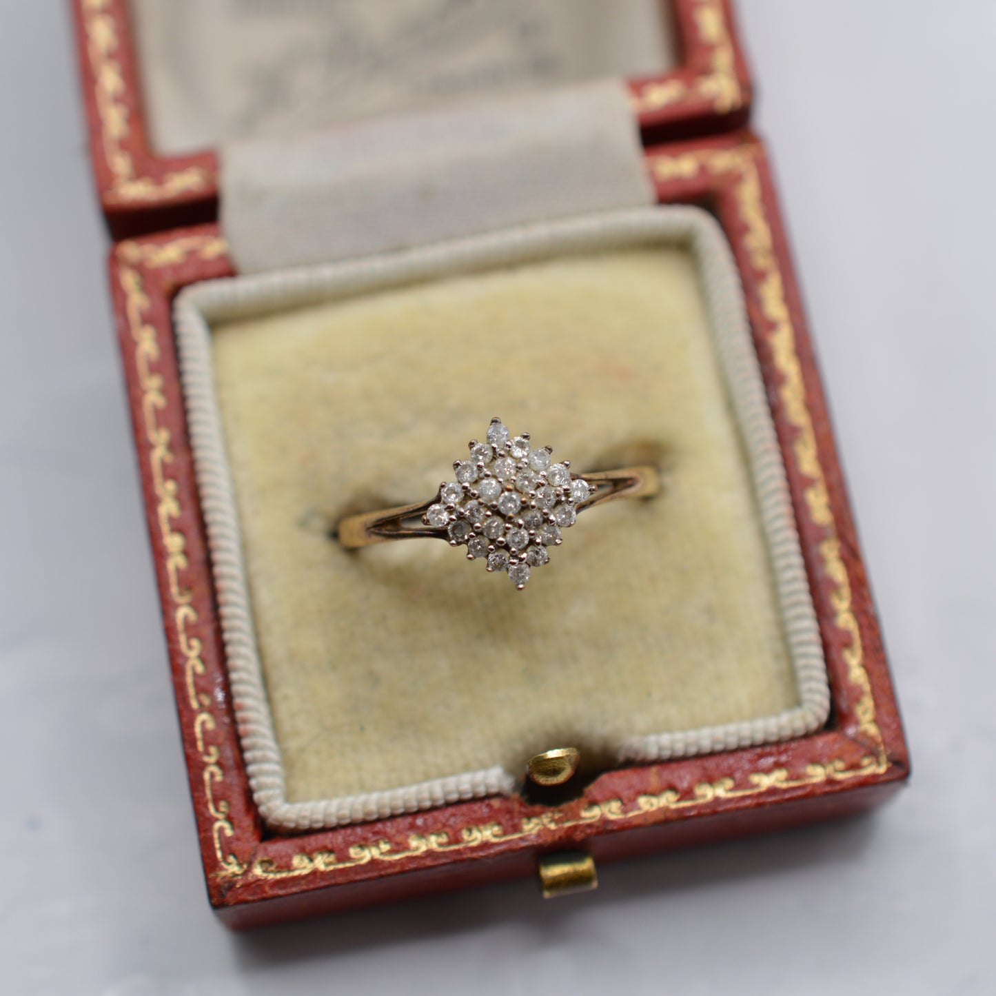 9ct Gold 0.25ct Diamond Cluster Ring