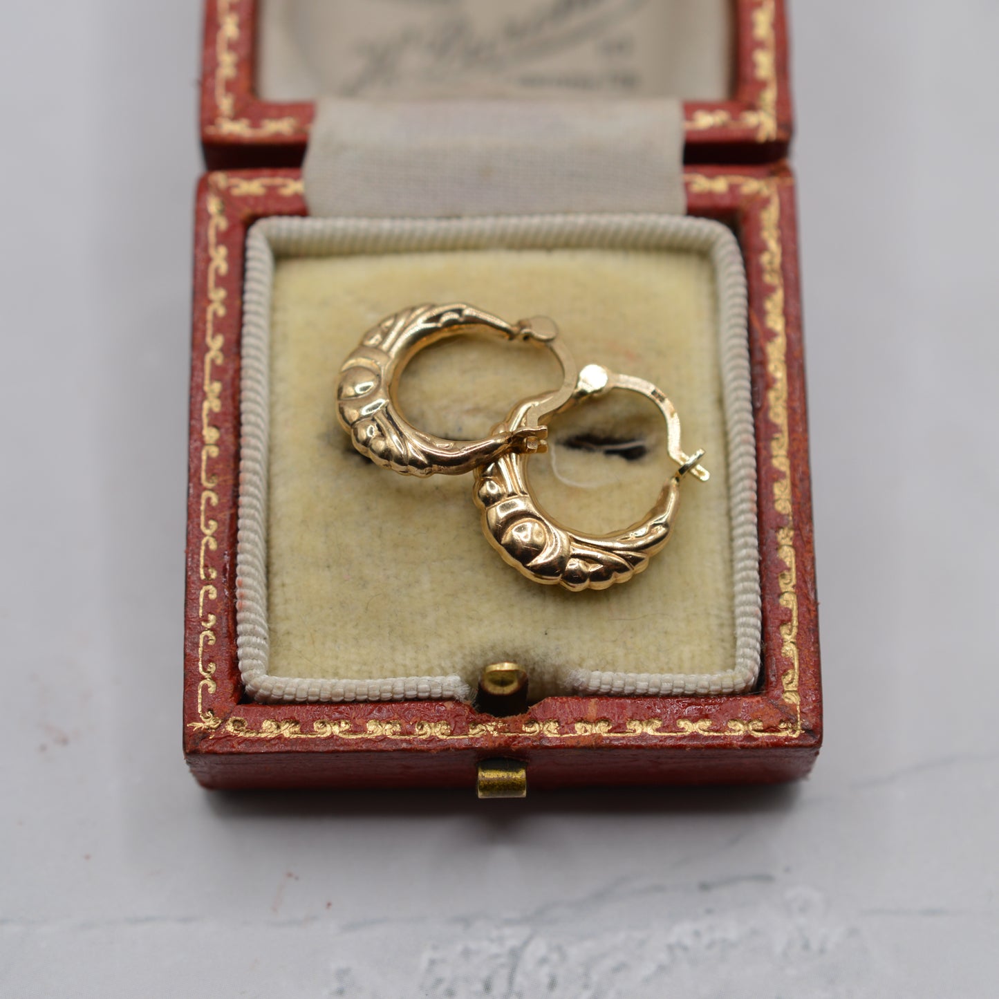 9ct Gold Boho-Inspired Hoop Earrings