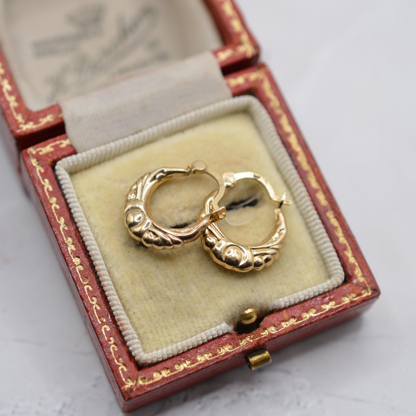 9ct Gold Boho-Inspired Hoop Earrings