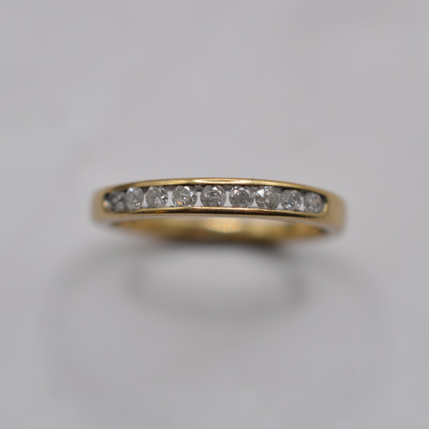 9ct Gold 0.25ct Diamond Half-Eternity Ring