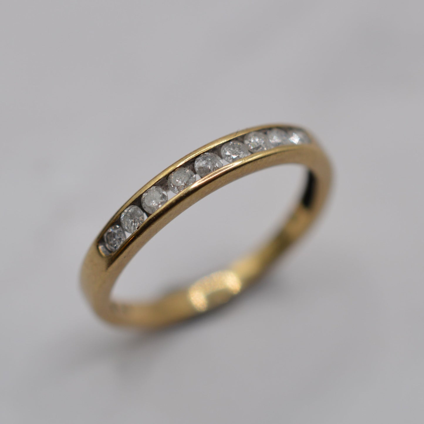 9ct Gold 0.25ct Diamond Half-Eternity Ring