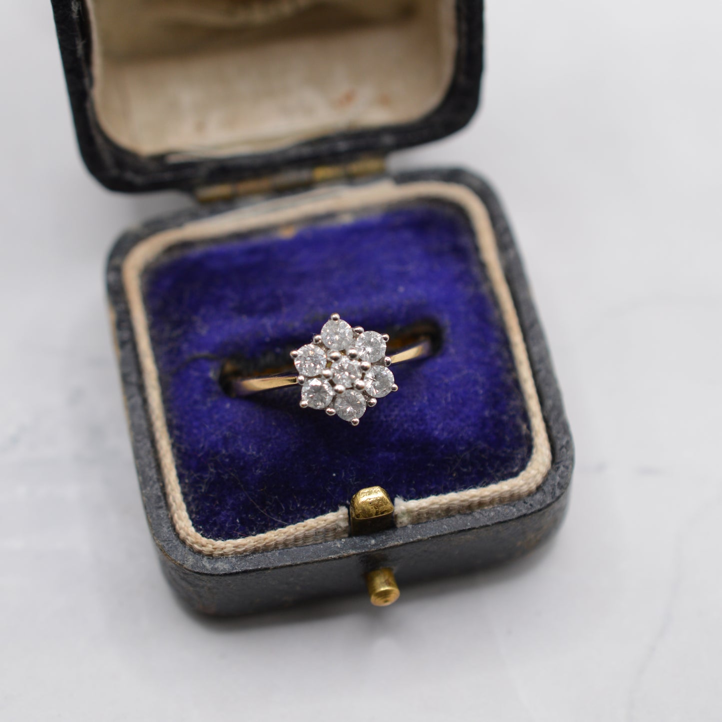 18ct Gold 0.50ct Diamond Cluster Ring