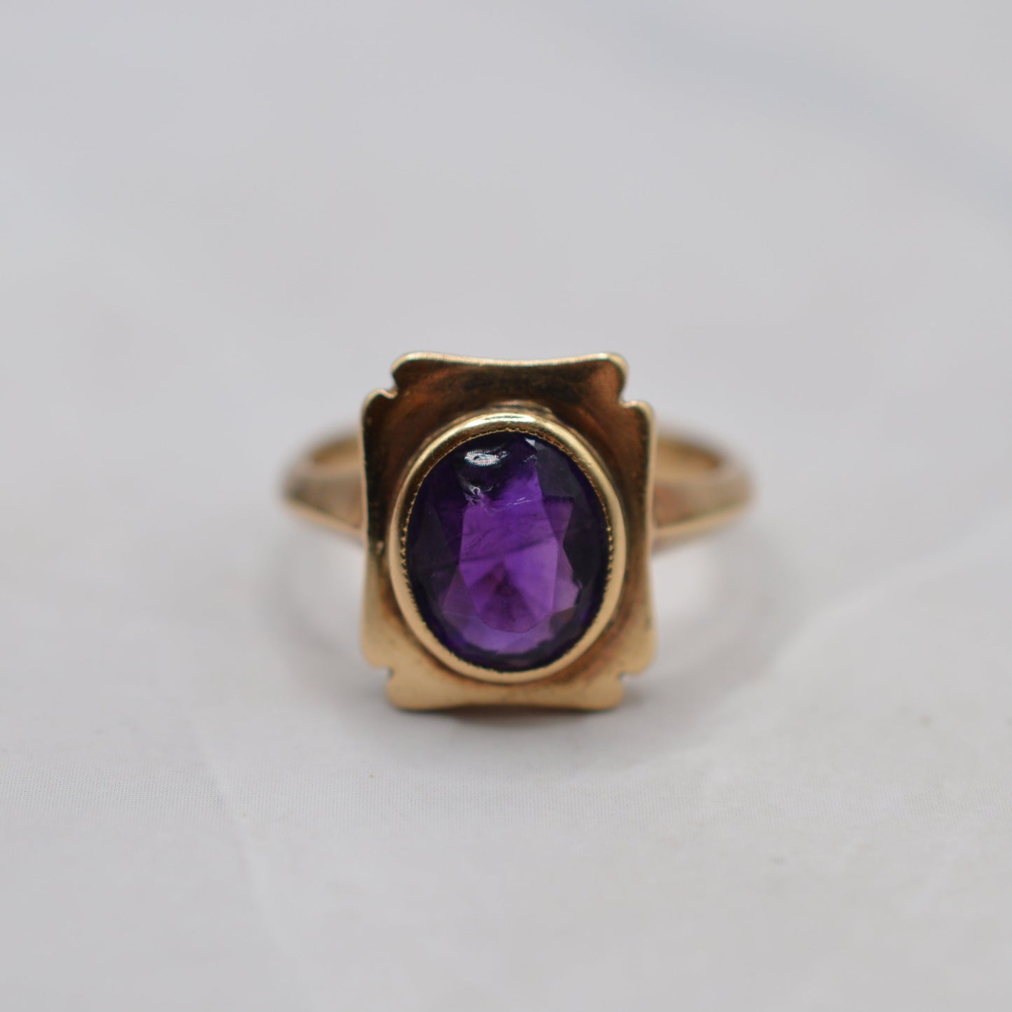 1960s Vintage 9ct Gold Amethyst Ring