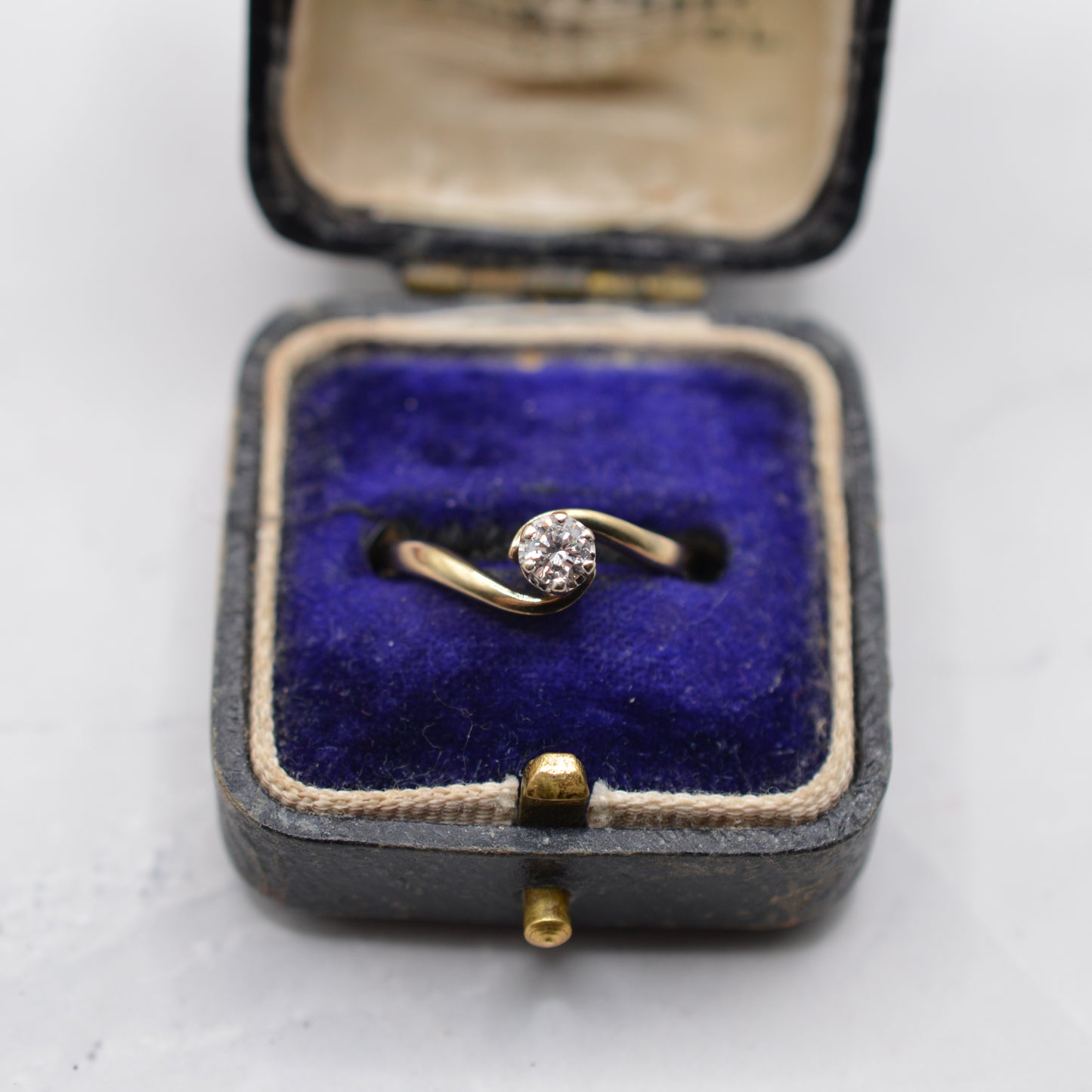 9ct Gold Diamond Bypass Ring