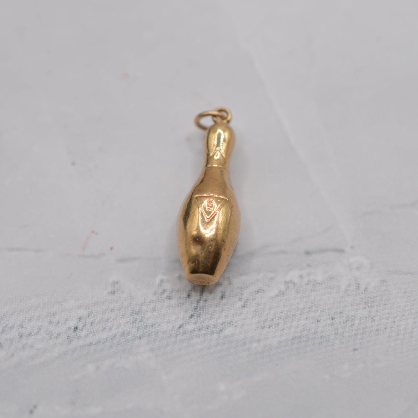 Vintage 9ct Gold Skittle/Bowling Charm