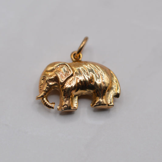 1980s 9ct Gold Elephant Charm