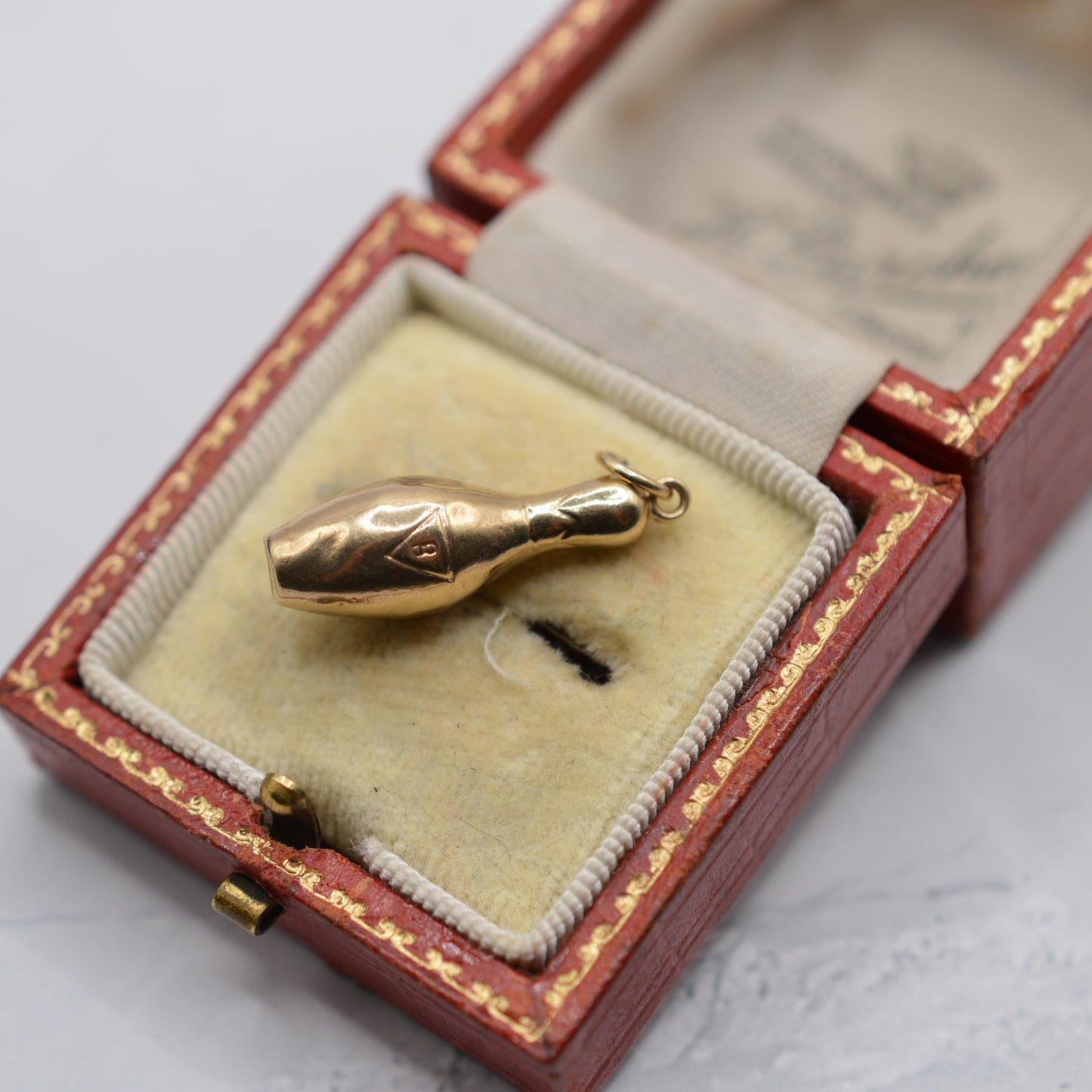 Vintage 9ct Gold Skittle/Bowling Charm