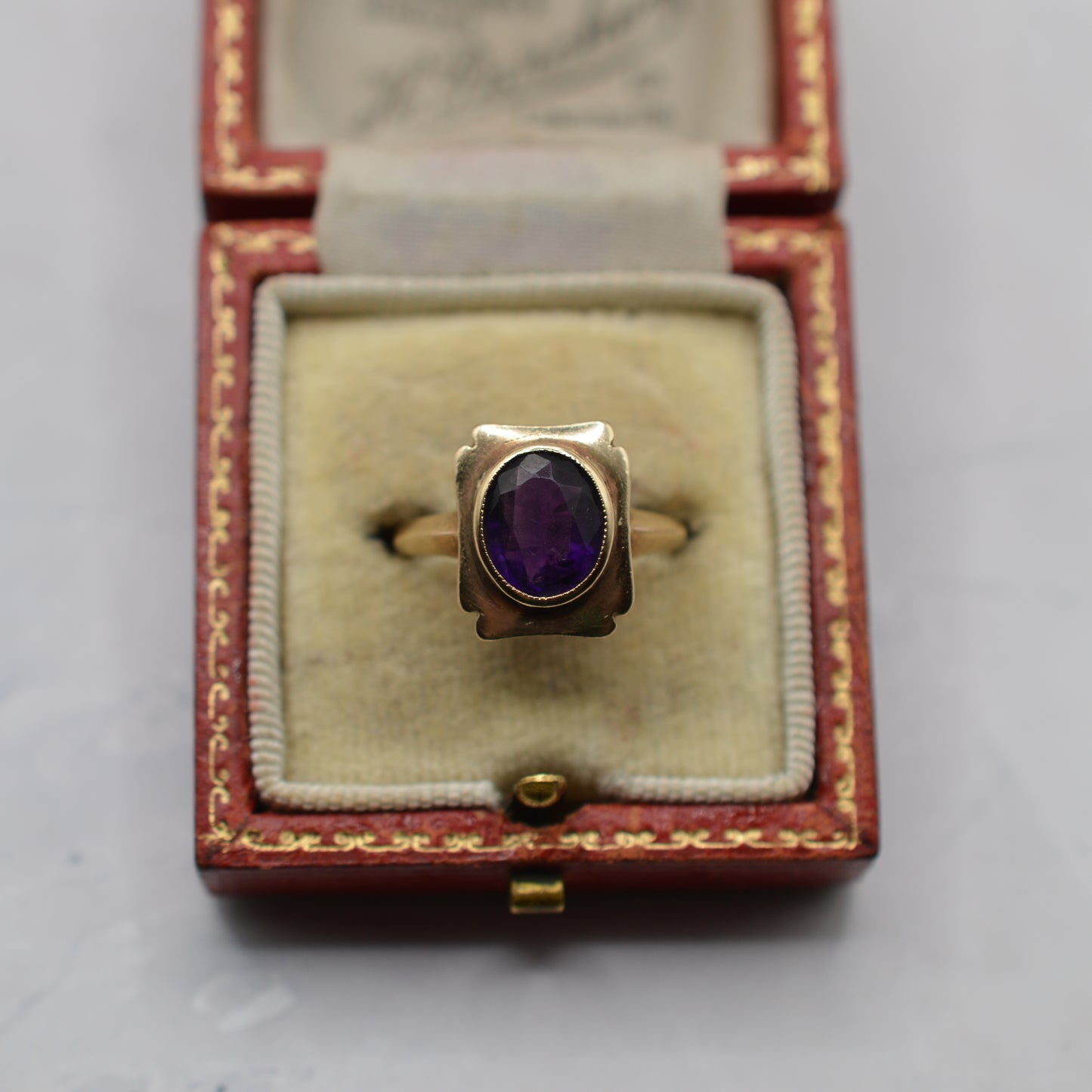 1960s Vintage 9ct Gold Amethyst Ring