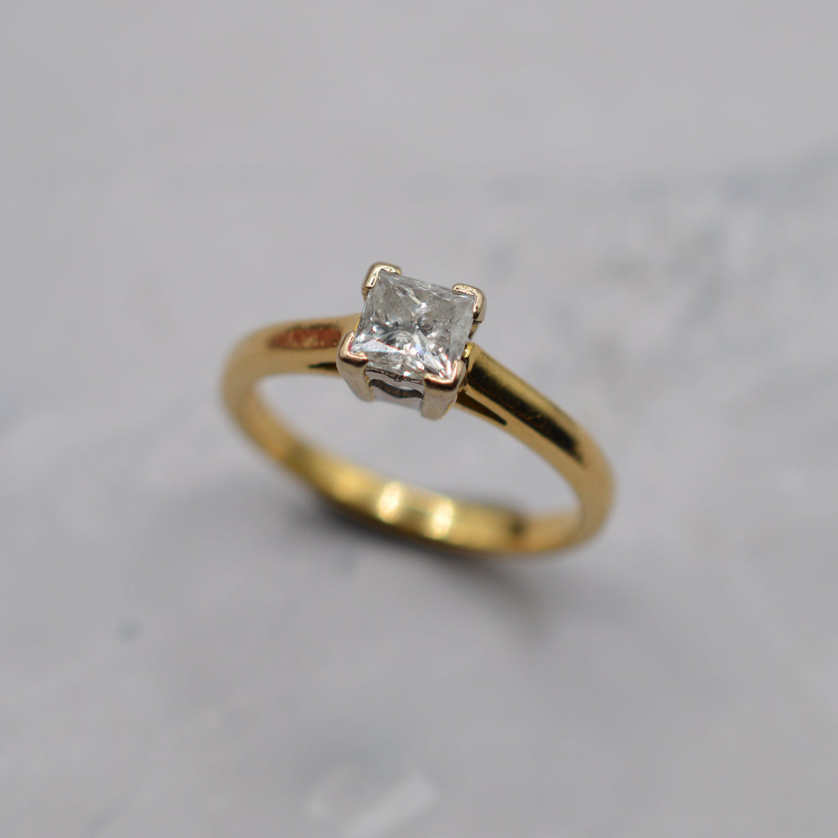 Y2K 18ct Gold 0.50ct Diamond Solitaire Ring