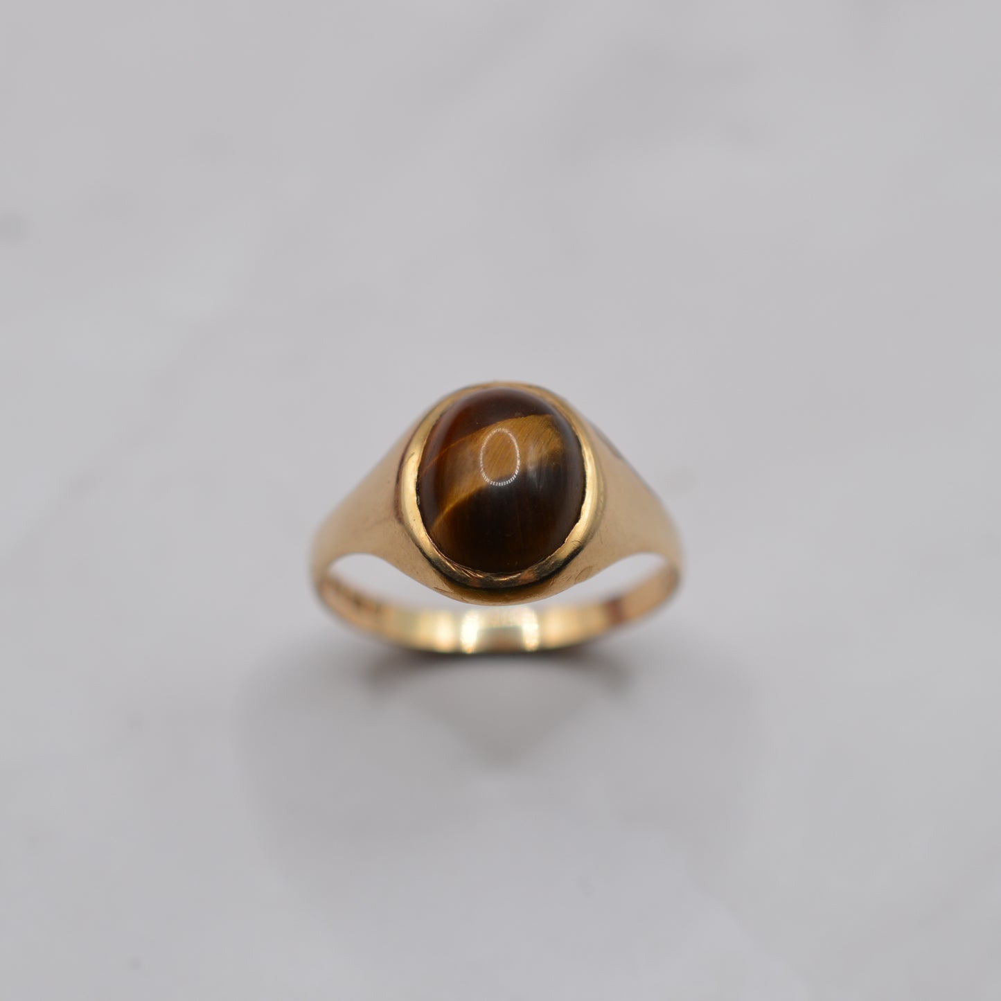 1970s Vintage 9ct Gold Tiger’s Eye Ring
