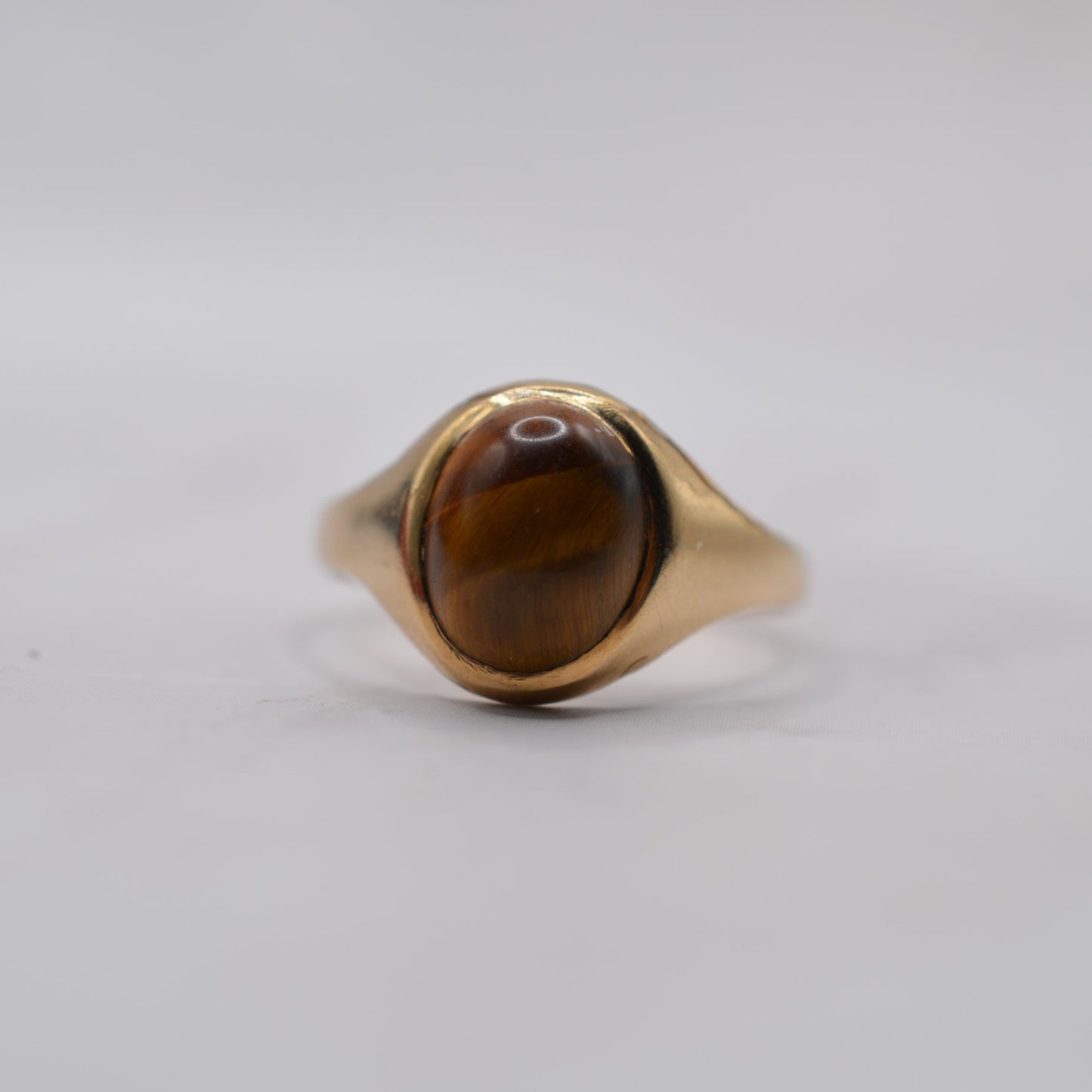 1970s Vintage 9ct Gold Tiger’s Eye Ring