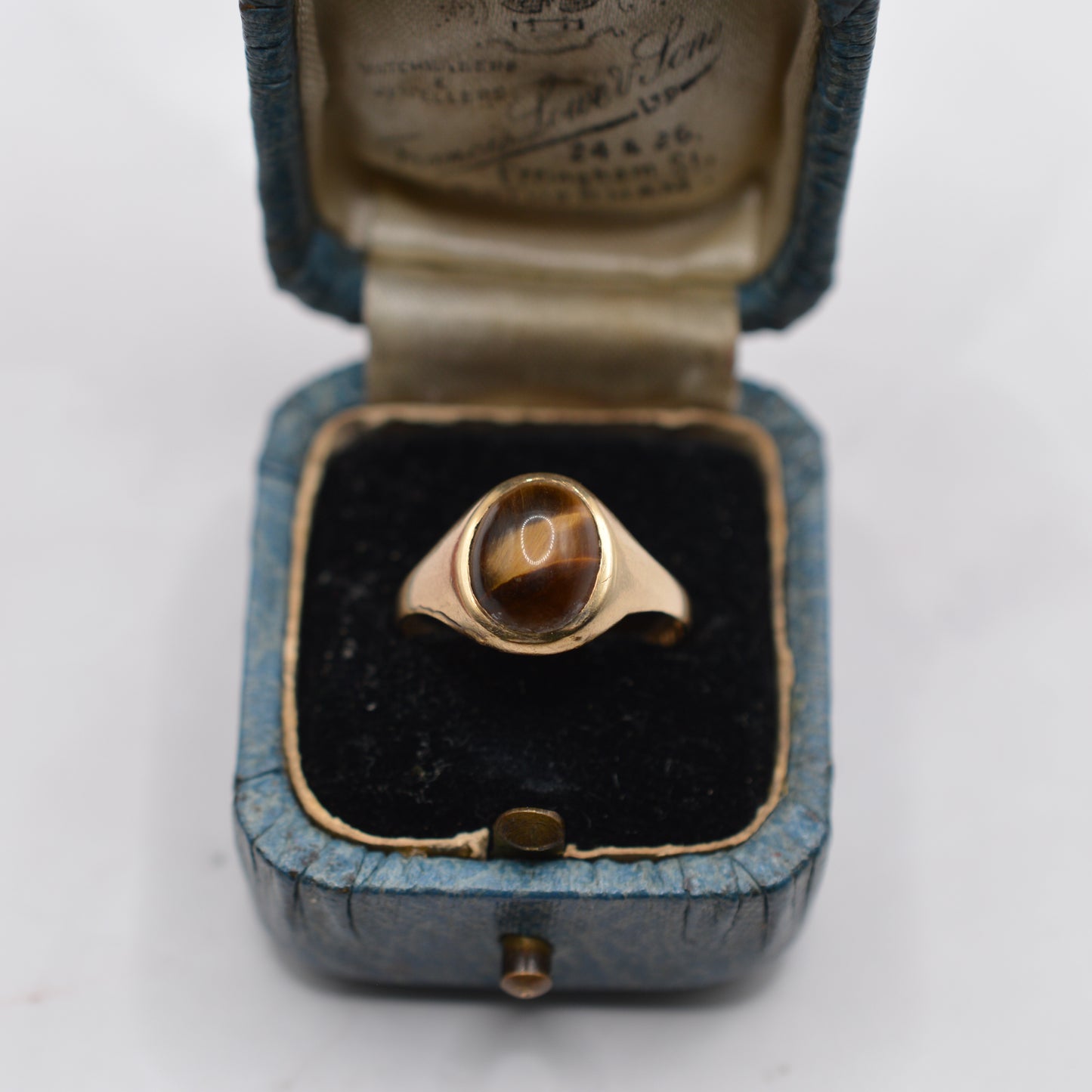 1970s Vintage 9ct Gold Tiger’s Eye Ring