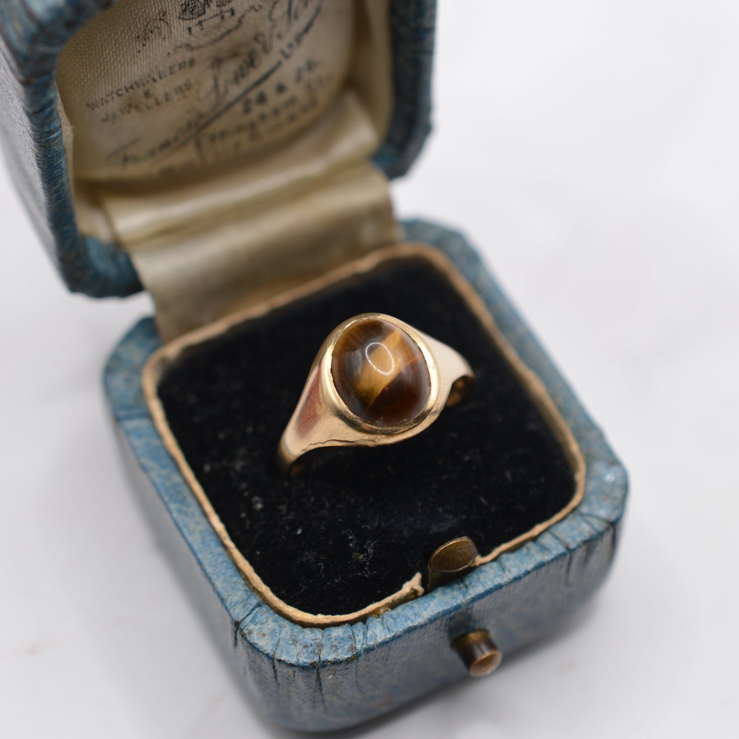 1970s Vintage 9ct Gold Tiger’s Eye Ring
