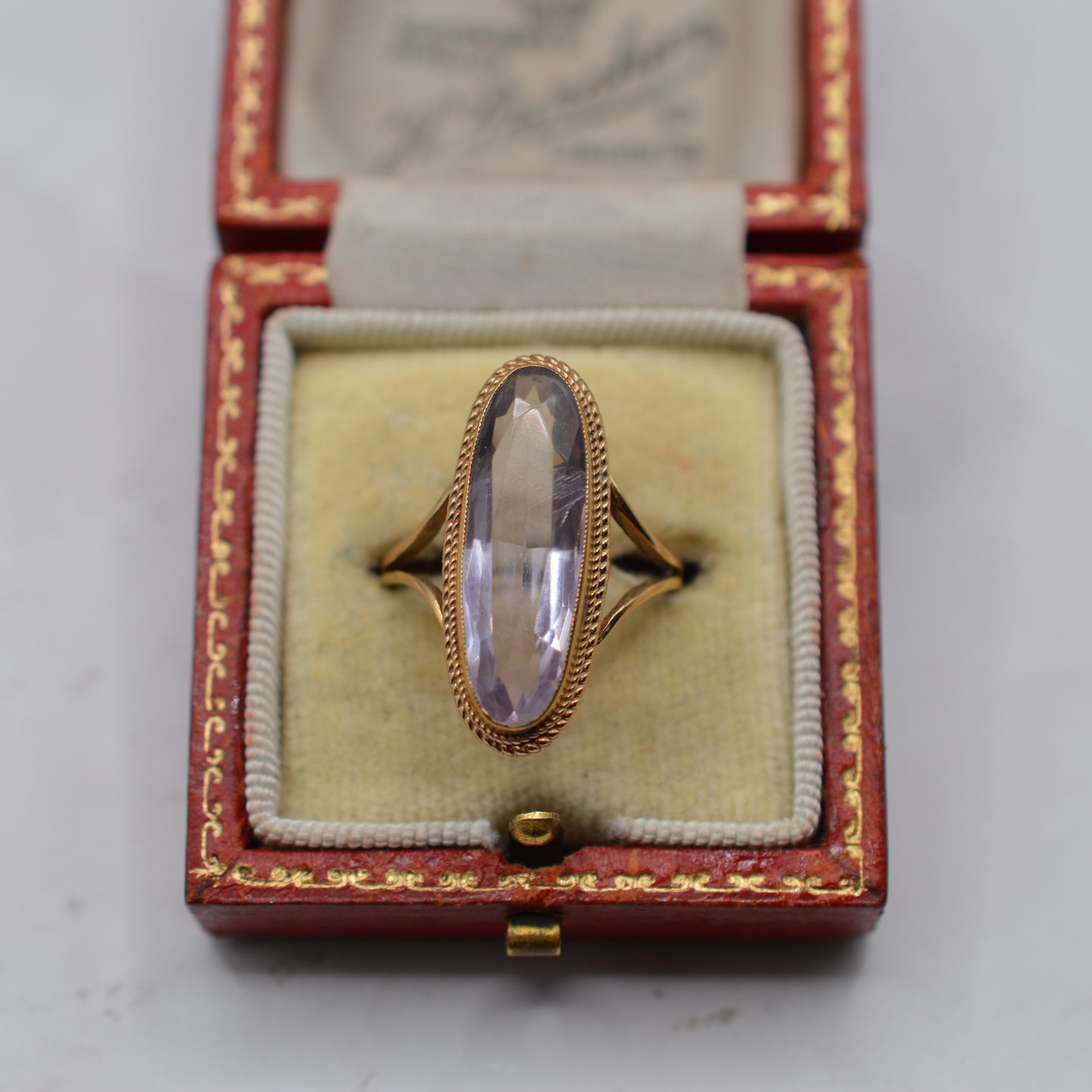 1970s Vintage 9ct Gold Amethyst Cocktail Ring