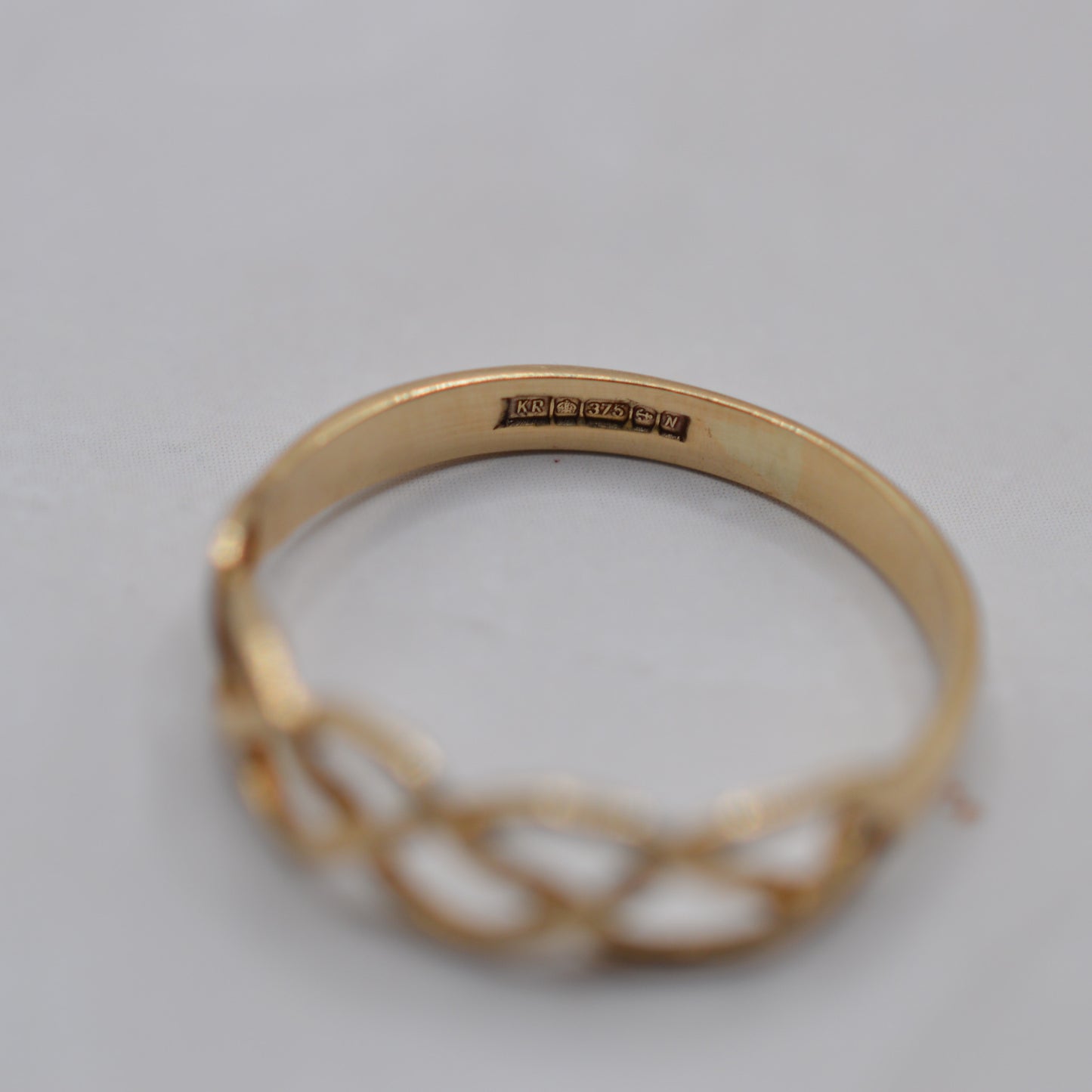 1980s Vintage 9ct Gold Celtic Braid Ring