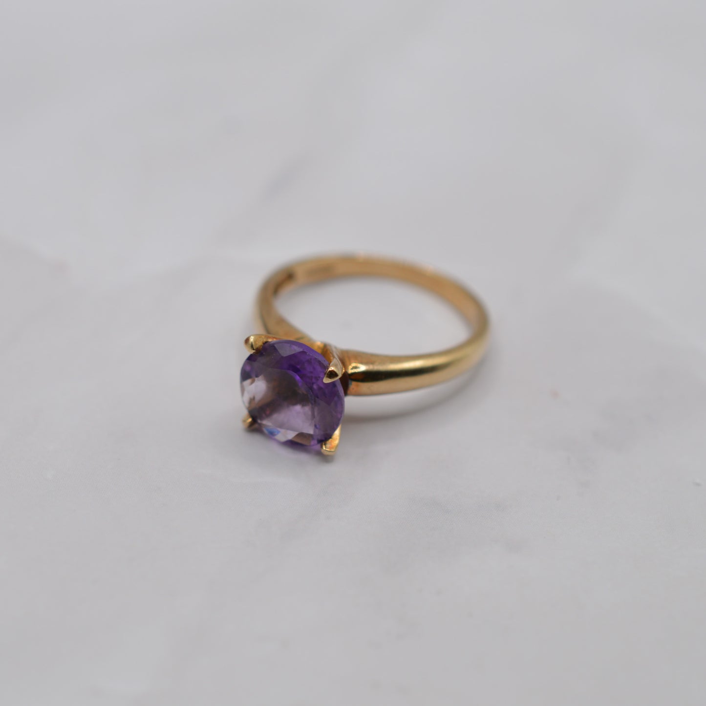 Y2K 9ct Gold Amethyst Cocktail Ring