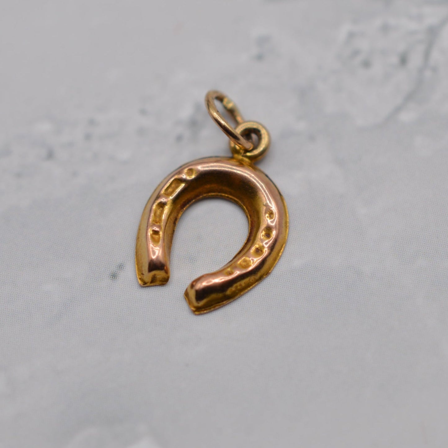 1950s Vintage 9ct Gold Horseshoe Charm