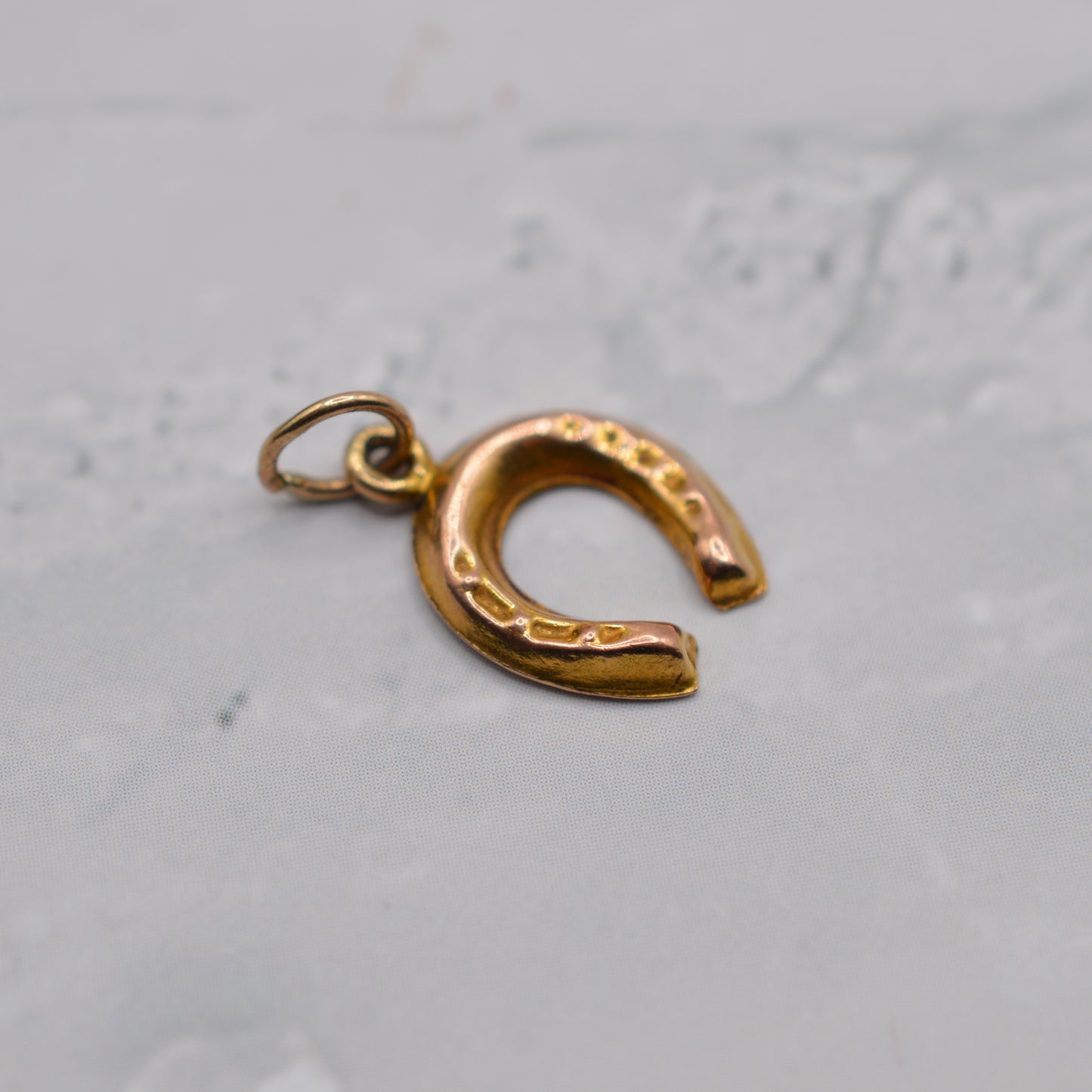 1950s Vintage 9ct Gold Horseshoe Charm