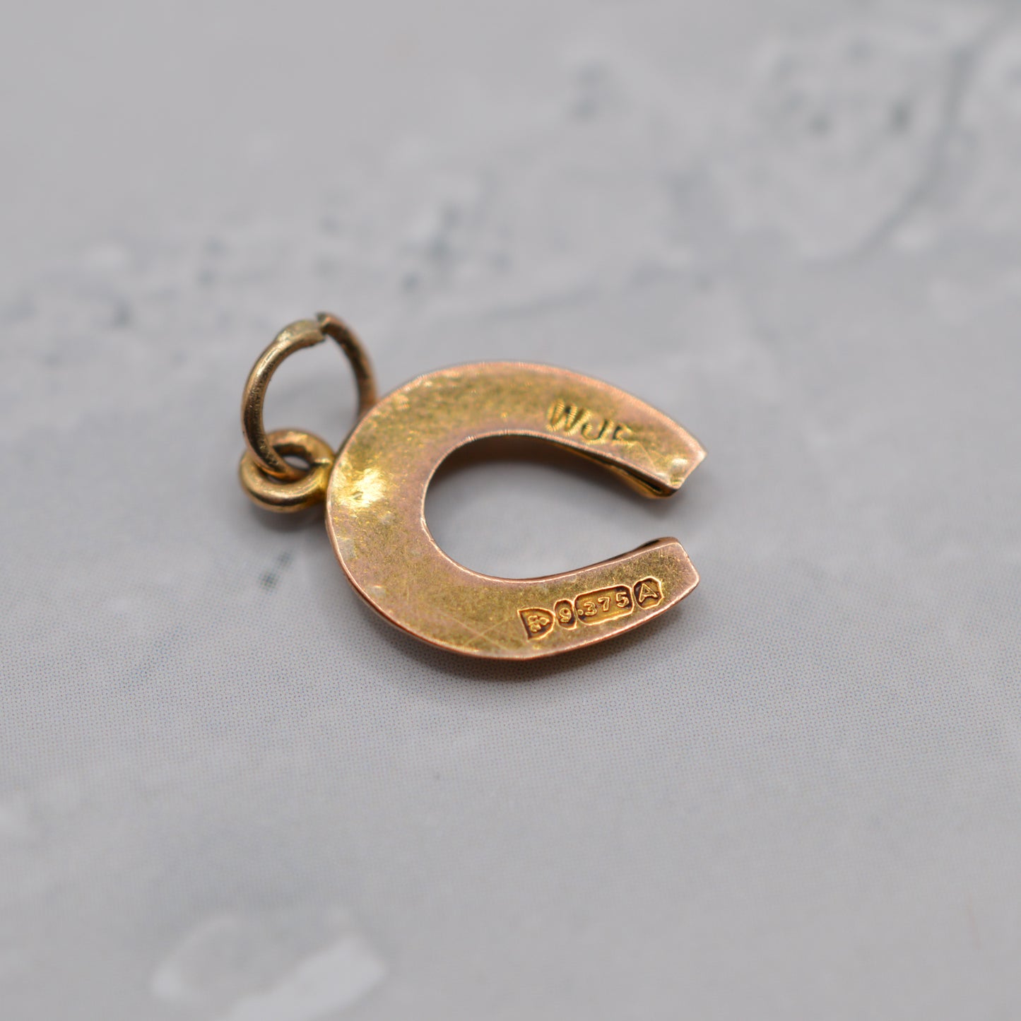 1950s Vintage 9ct Gold Horseshoe Charm