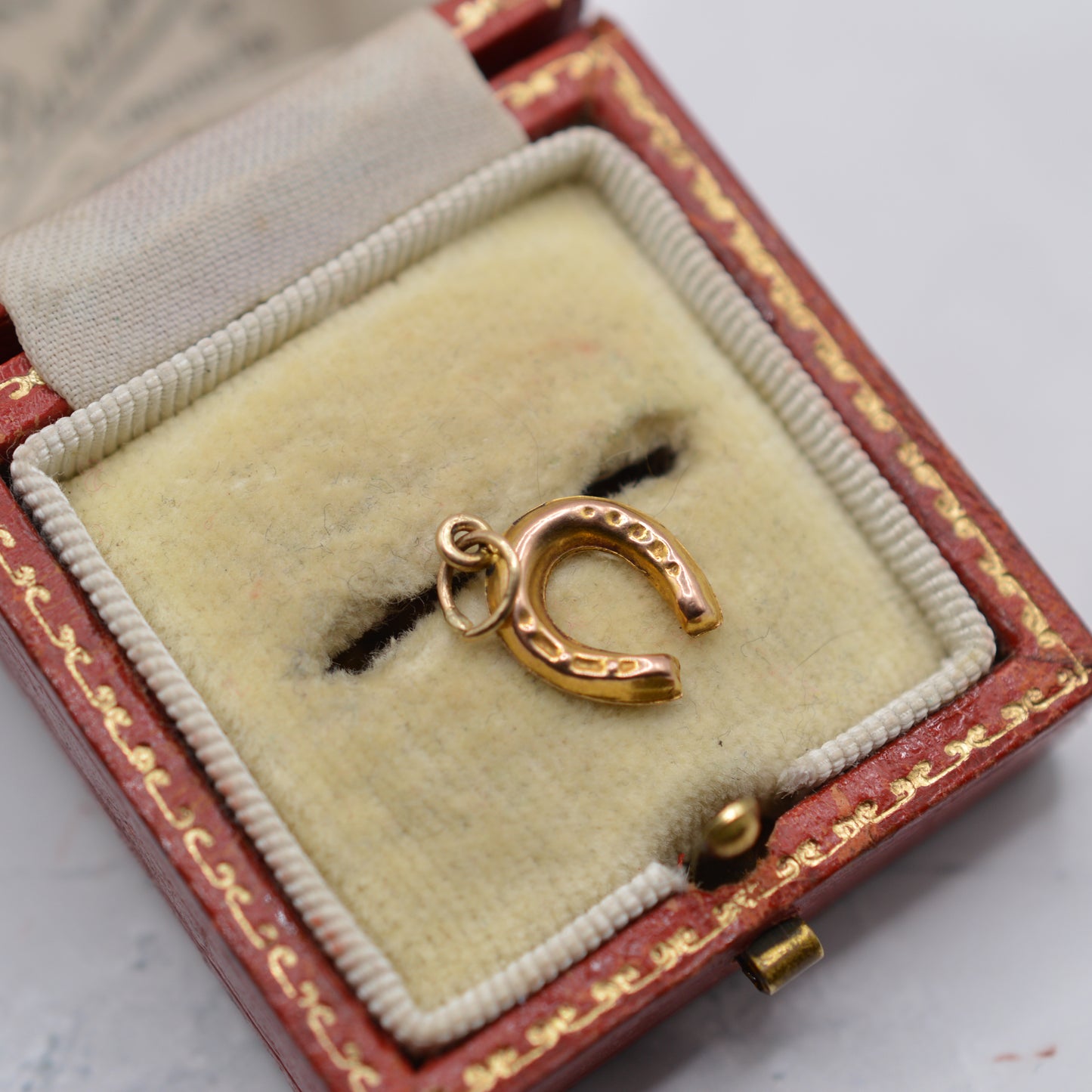 1950s Vintage 9ct Gold Horseshoe Charm