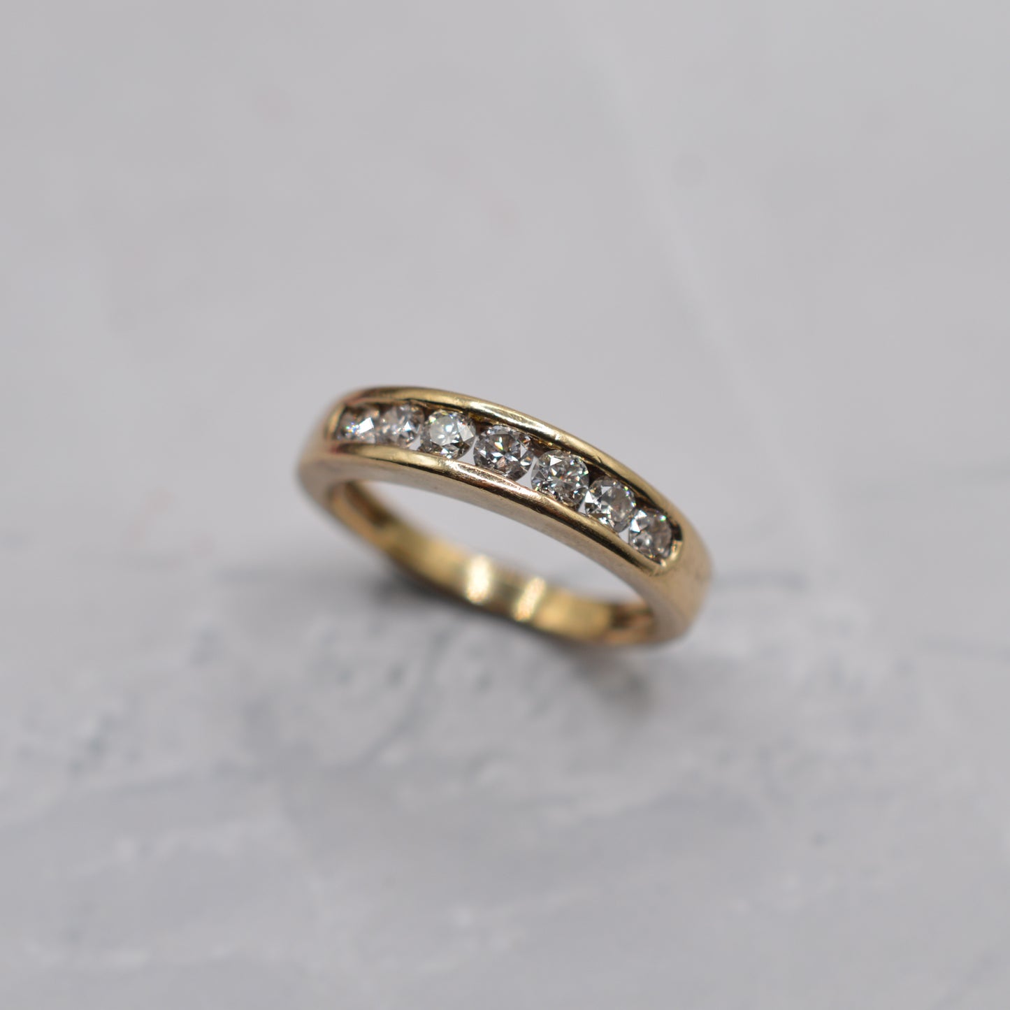 9ct Gold 0.50ct Diamond Half-Eternity Ring