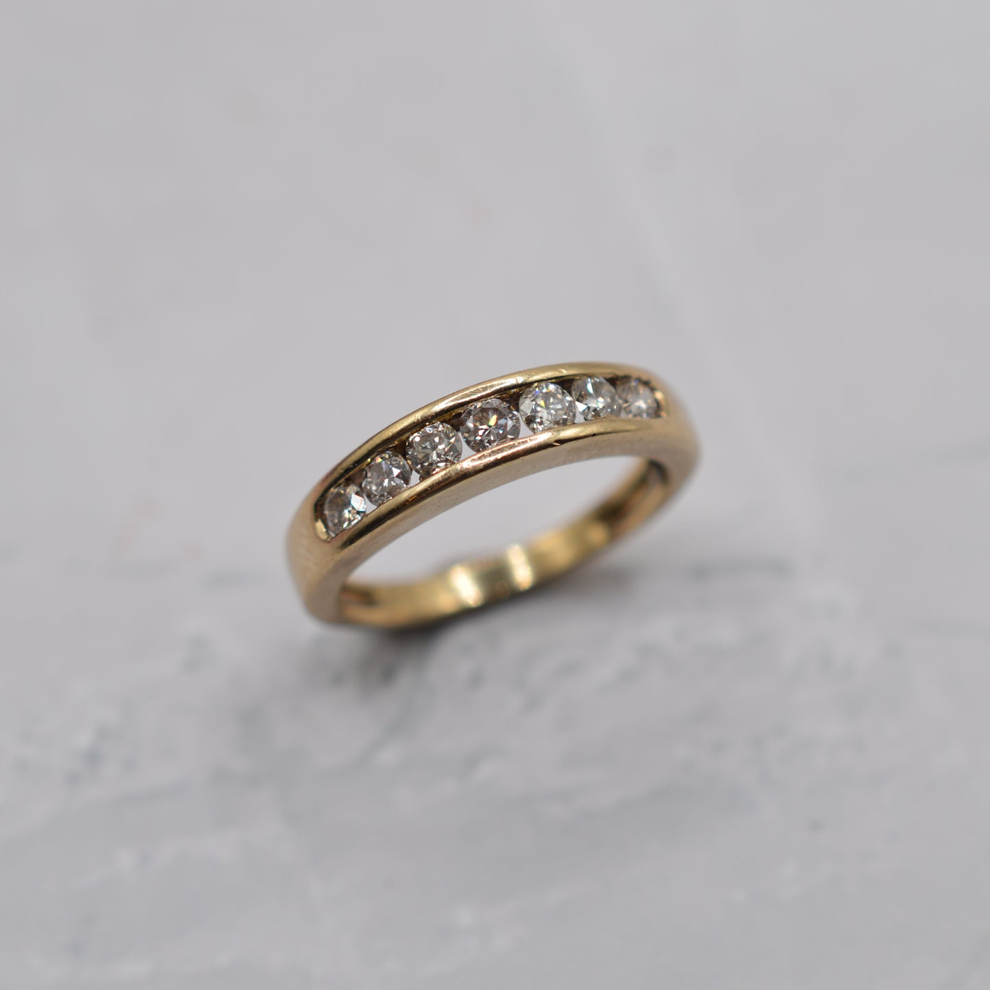 9ct Gold 0.50ct Diamond Half-Eternity Ring