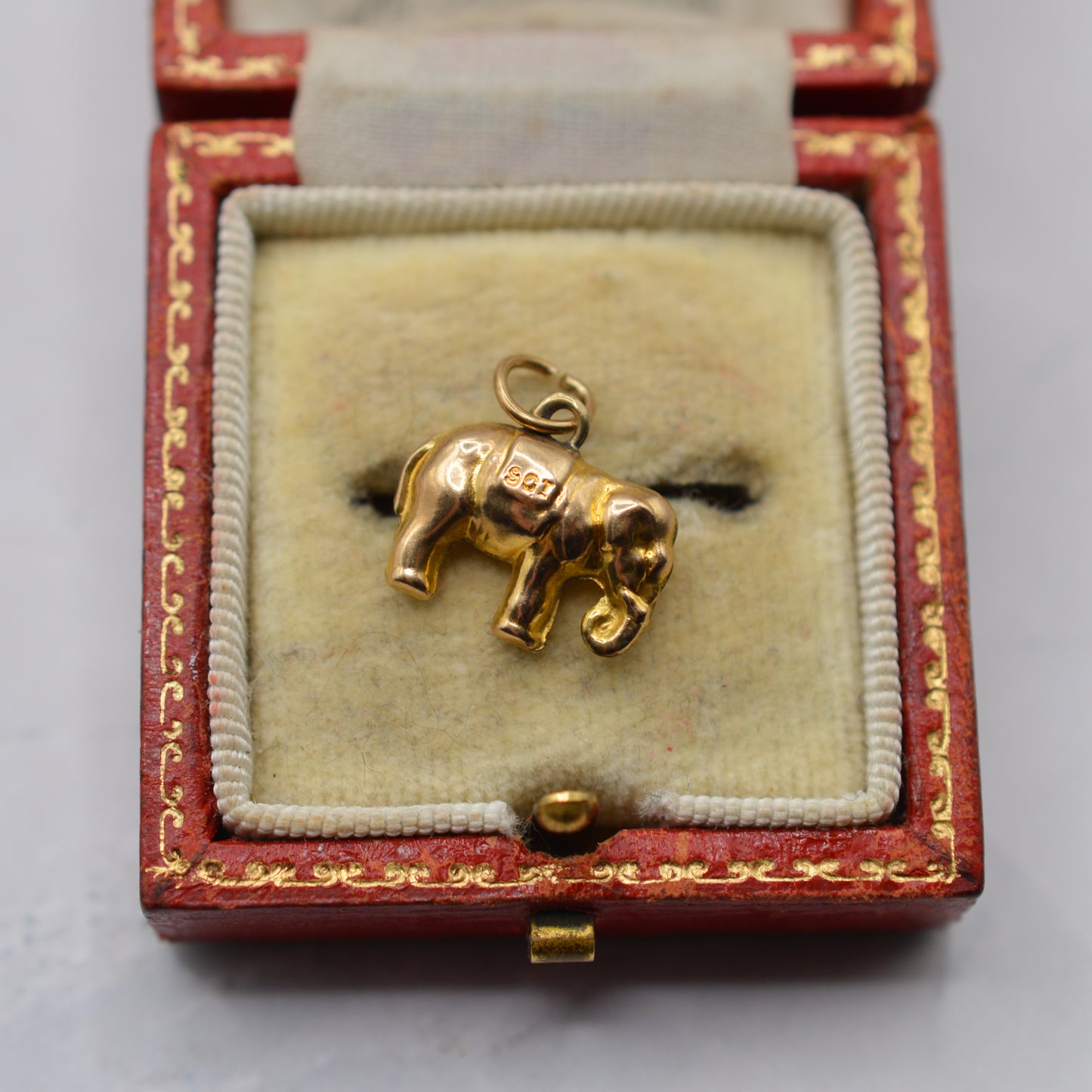 1956 Vintage 9ct Gold Elephant Charm/Pendant