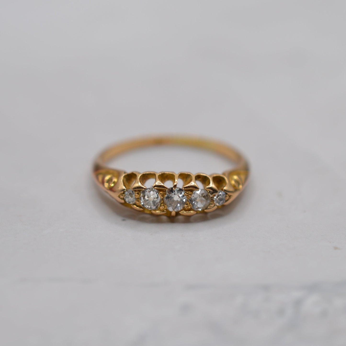 Antique 18ct Gold Five-Stone Diamond Ring