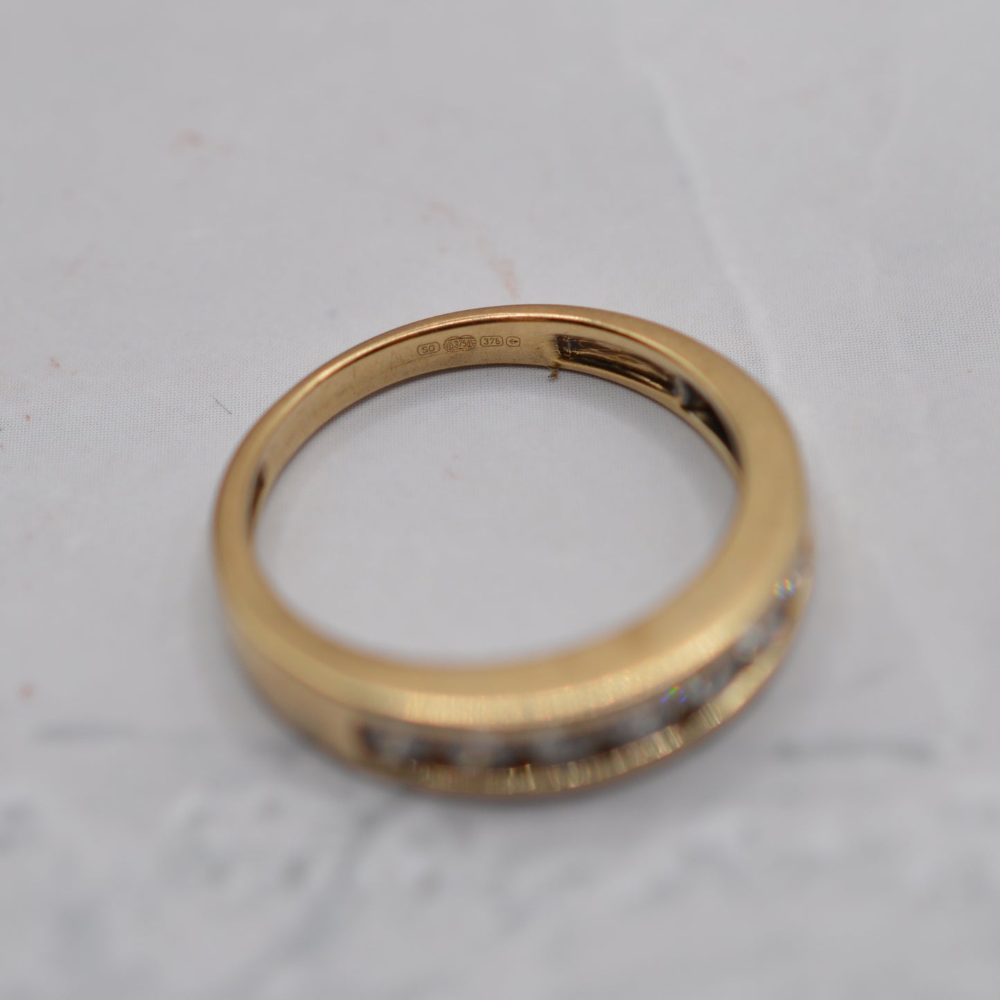 9ct Gold 0.50ct Diamond Half-Eternity Ring