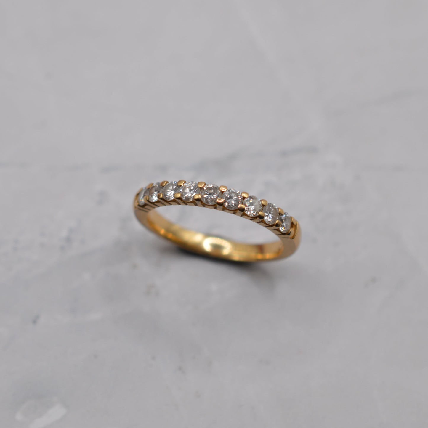 18ct Gold 0.50ct Diamond Half-Eternity Ring