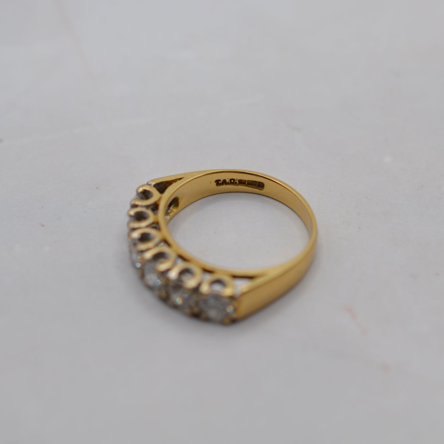 18ct Gold 1ct Diamond Half-Eternity Ring