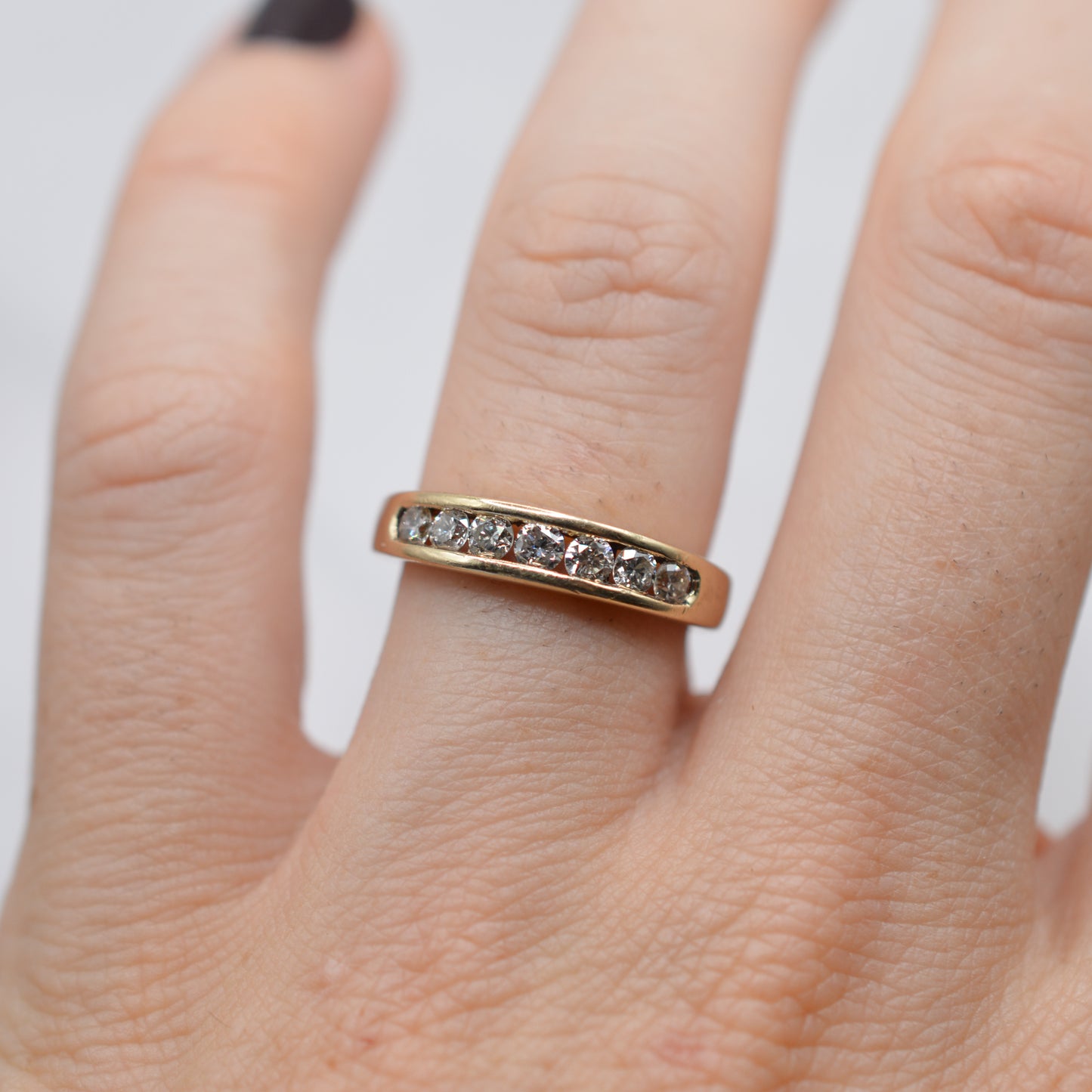 9ct Gold 0.50ct Diamond Half-Eternity Ring