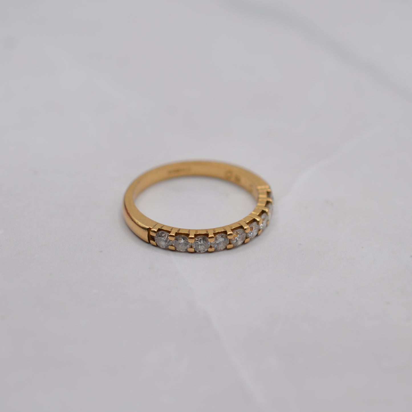 18ct Gold 0.50ct Diamond Half-Eternity Ring