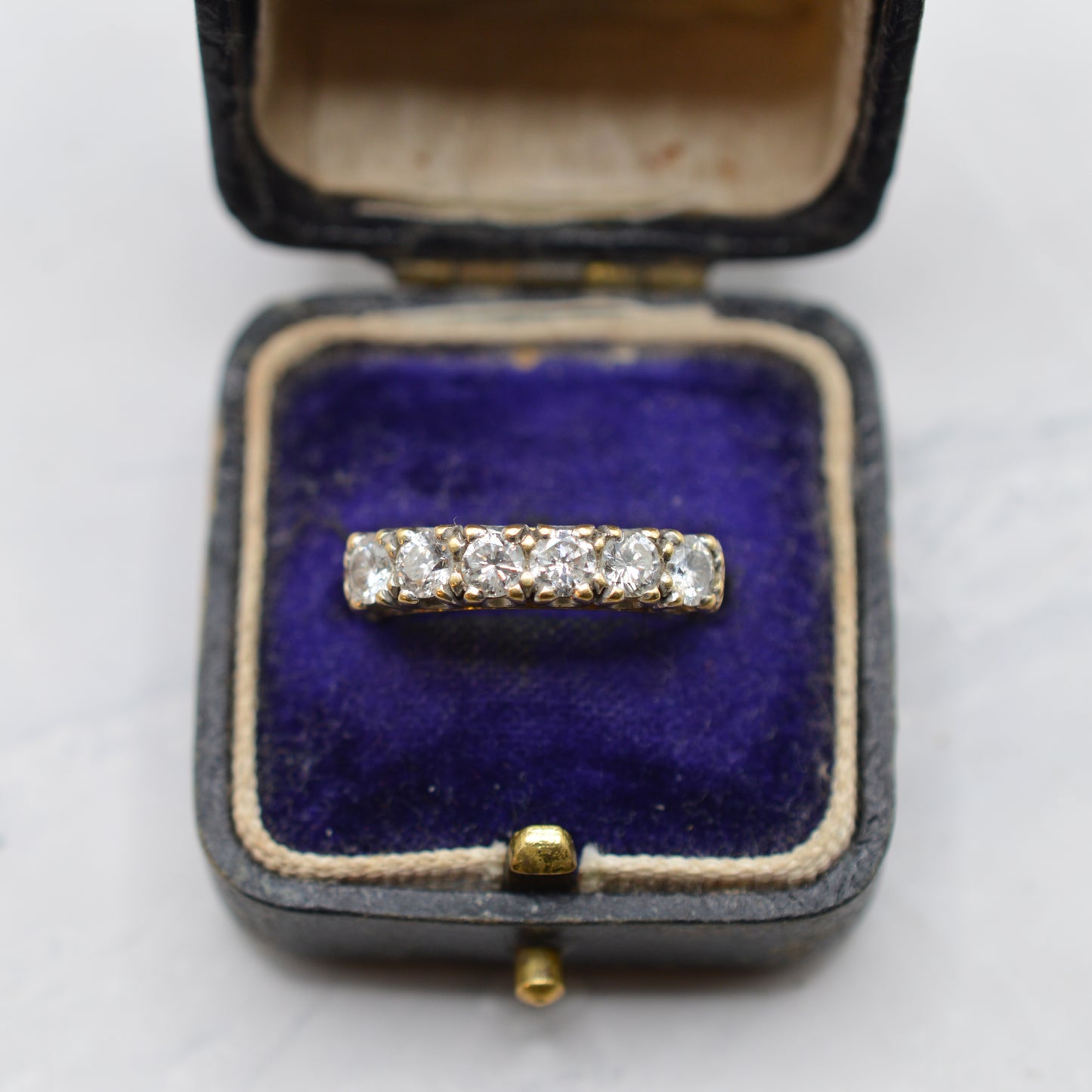 18ct Gold 1ct Diamond Half-Eternity Ring