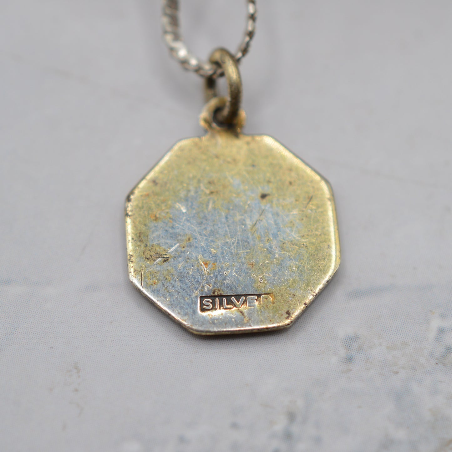 1980s 100th Wimbledon Championship Silver & Enamel Pendant Necklace