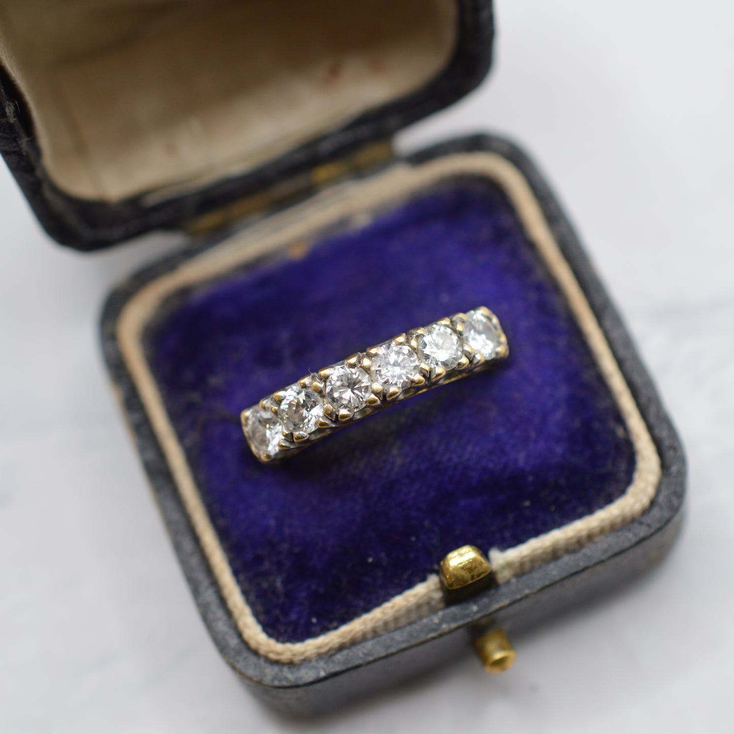 18ct Gold 1ct Diamond Half-Eternity Ring