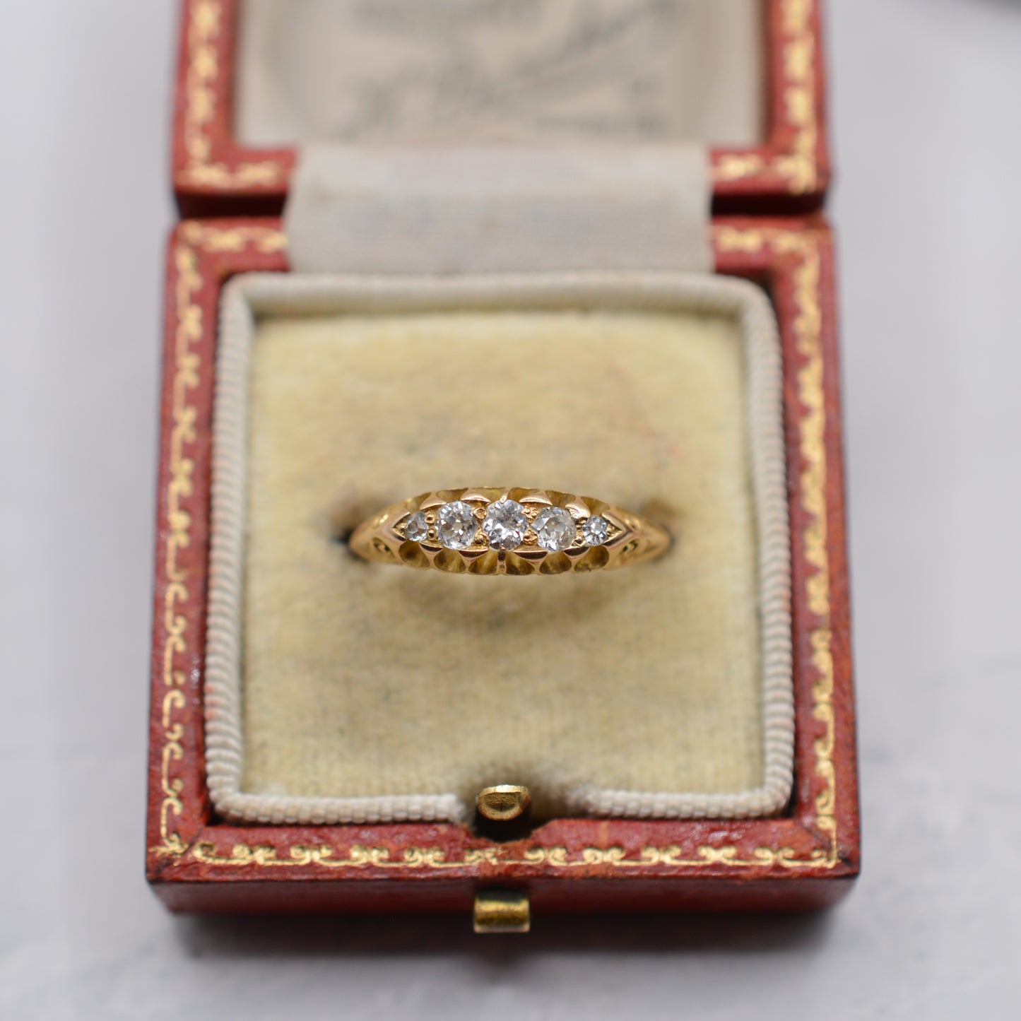 Antique 18ct Gold Five-Stone Diamond Ring