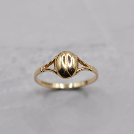 1980s 9ct Gold Coffee Bean Ring